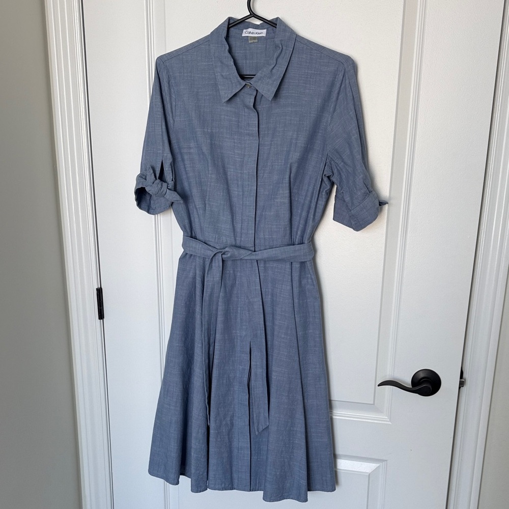 Calvin Klein Classic Blue Midi Dress